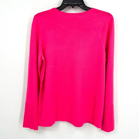 LILLY PULITZER Womens Morgen Sweater Large Passion Fruit Pink Rhinestone NWT - Picture 8 of 13